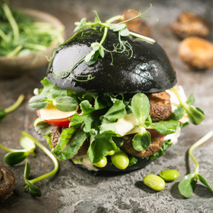 Pflanzlicher Burger aus Pilz ©iStock/Roxiller Pflanzlicher Burger aus Pilz